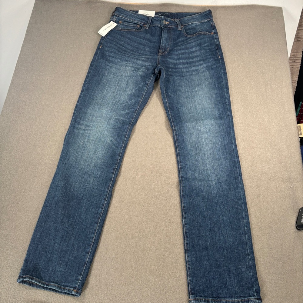 Aeropostale Straight Stretch Jeans Mens Size 32x34 Dark Wash Denim 129264-189